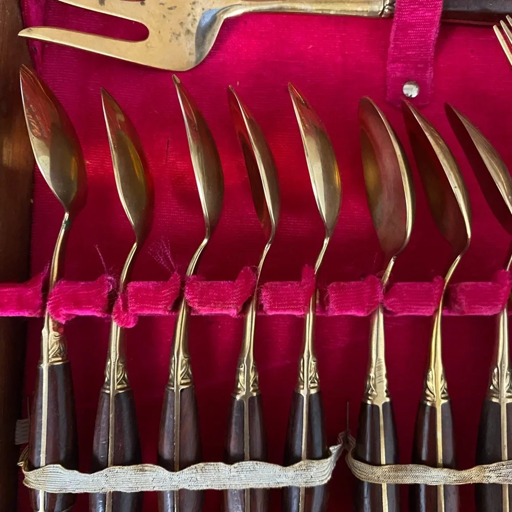 James Jewelers Vintage Bronze Flatware Thailand